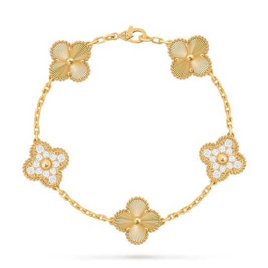 Van Cleef Vintage Alhambra 5 motifs Or jaune