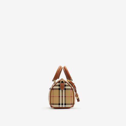 Burberry Mini sac bowling Check Marron
