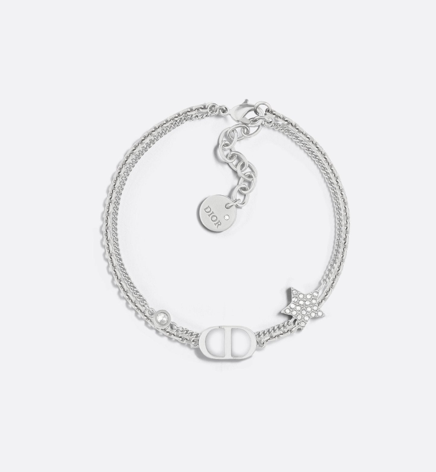 Dior - Bracelet double Petit CD Argentée