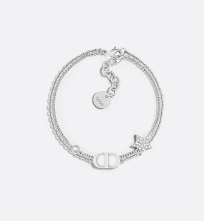 Dior - Bracelet double Petit CD Argentée