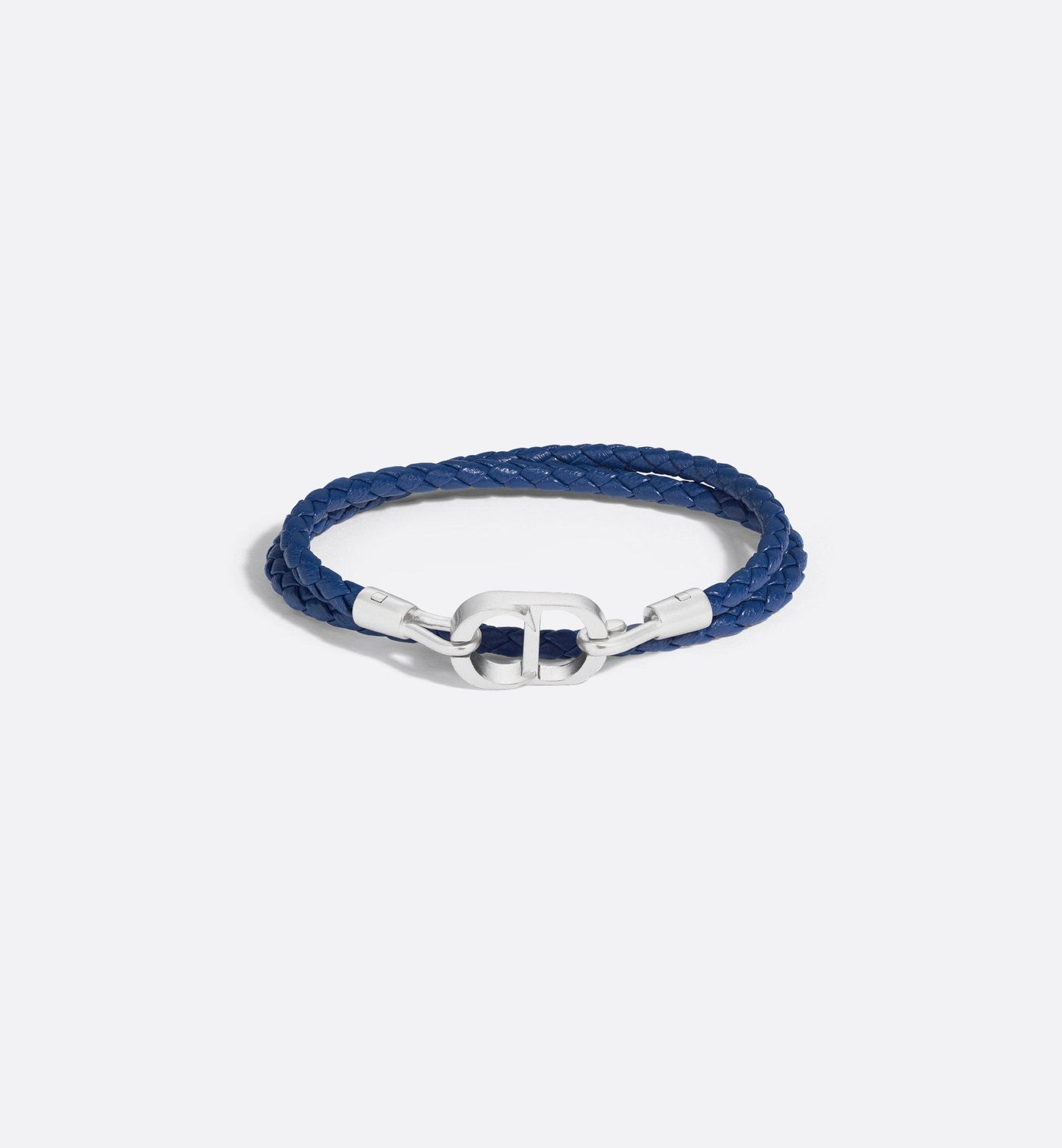 Dior - Bracelet double tour cuir CD marine