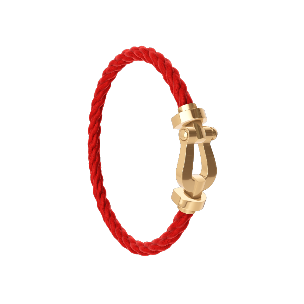 Fred - Bracelet Force 10 Rouge / Or Jaune