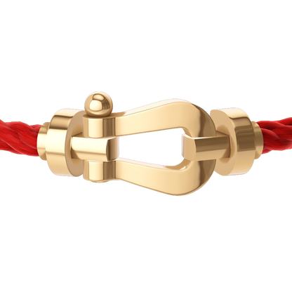 Fred - Bracelet Force 10 Rouge / Or Jaune