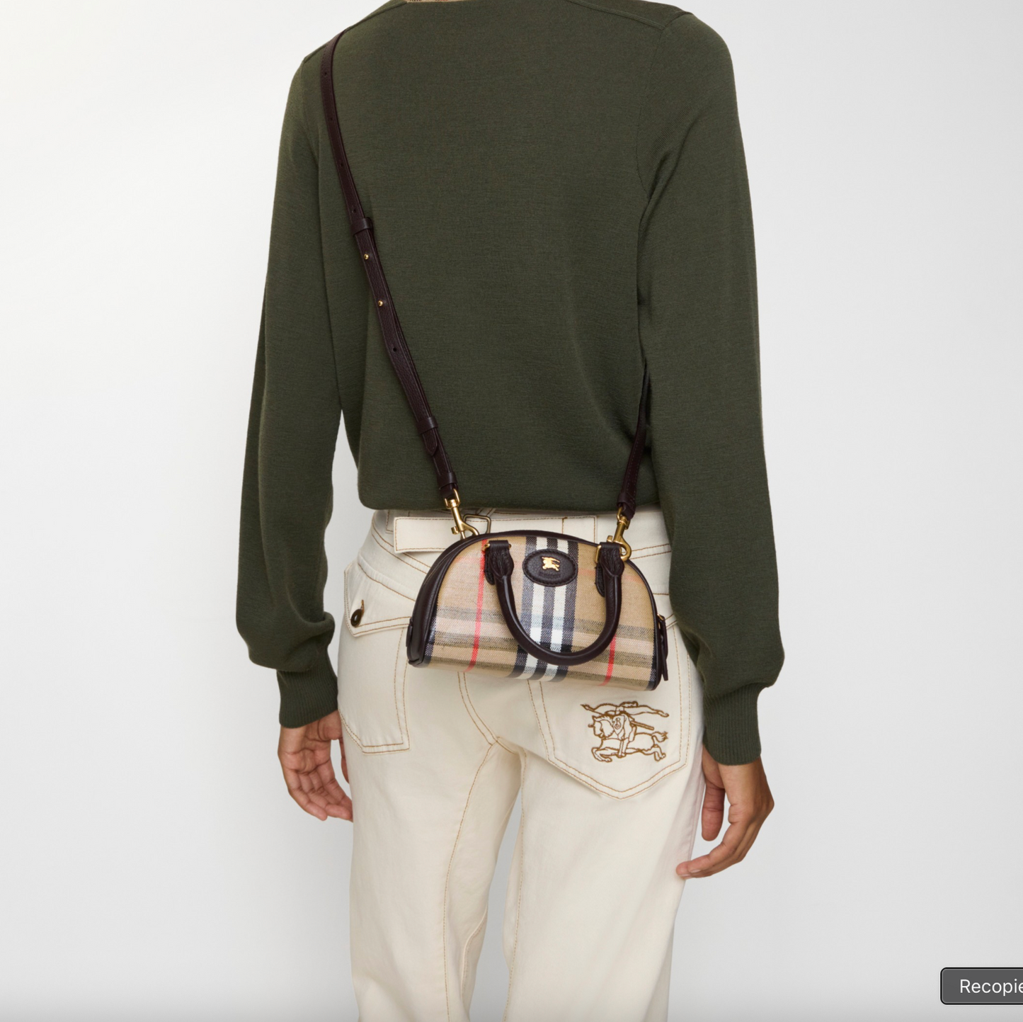 Burberry Mini sac bowling Highlands Hazel