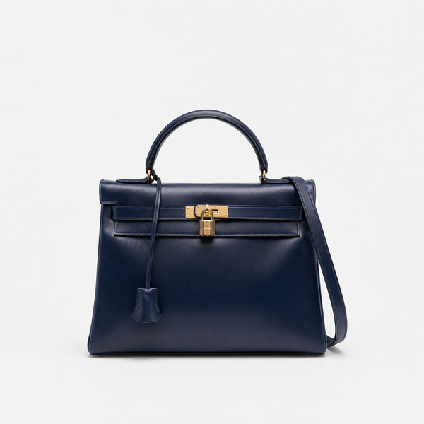 Hermès Sac Kelly 32 Bleu