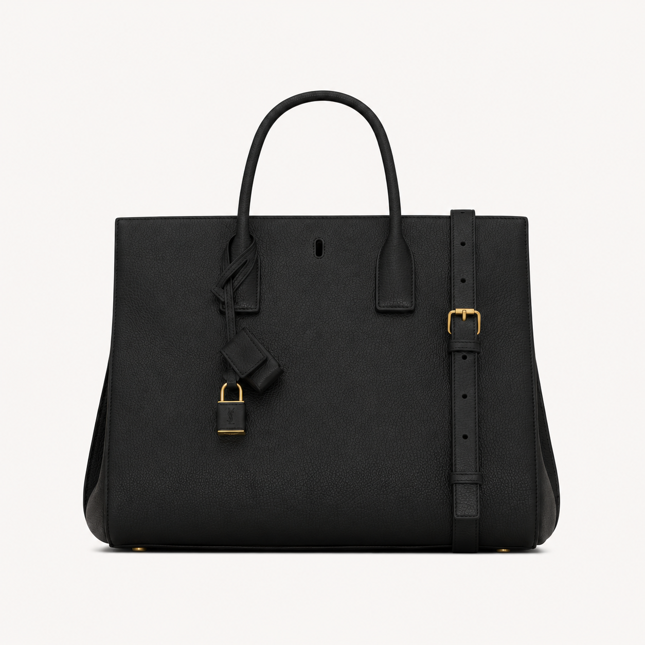 Saint Laurent Sac de Jour Grainé  Large Noir