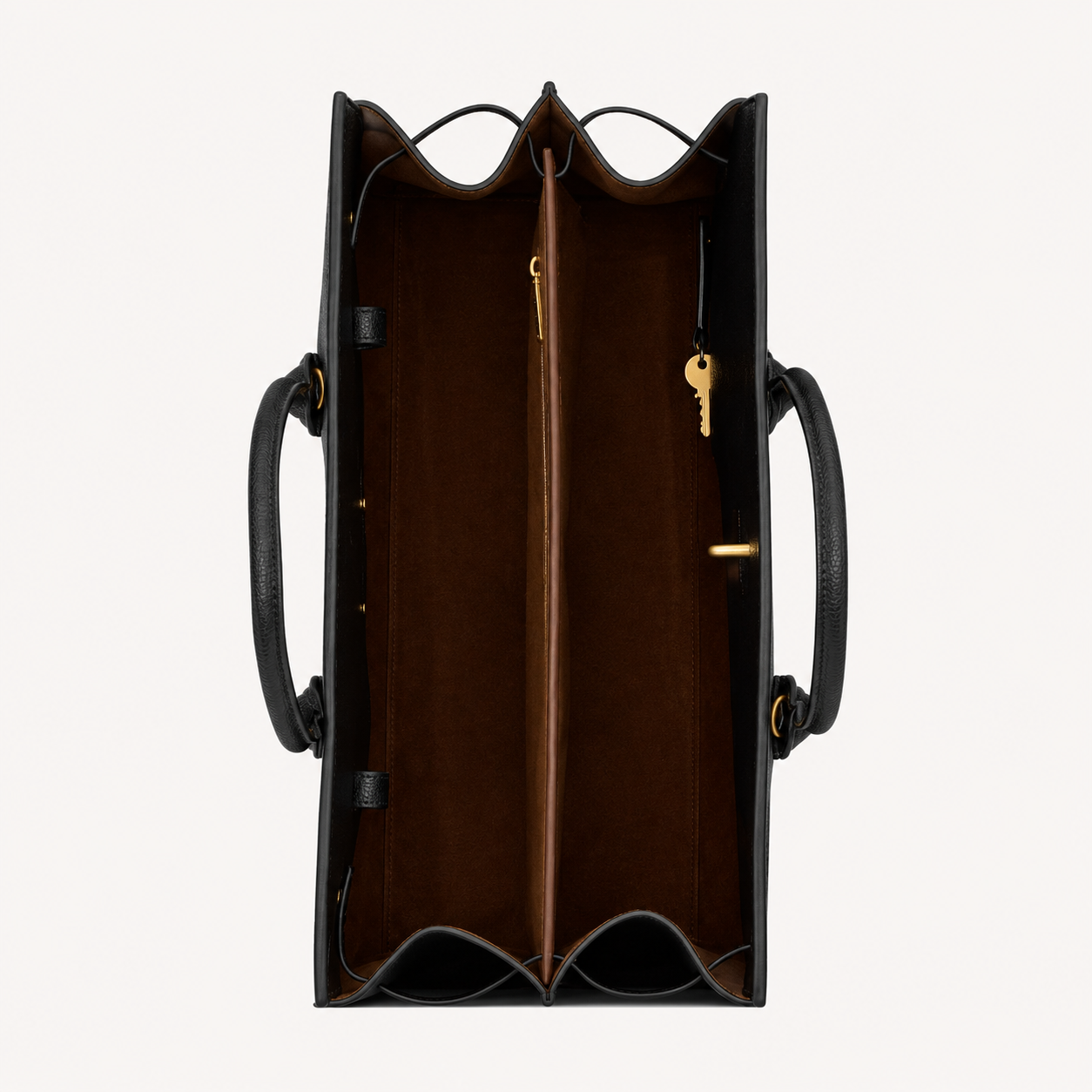 Saint Laurent Sac de Jour Grainé  Large Noir