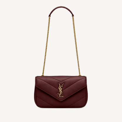 Saint Laurent Sac Loulou Mini Bordeaux