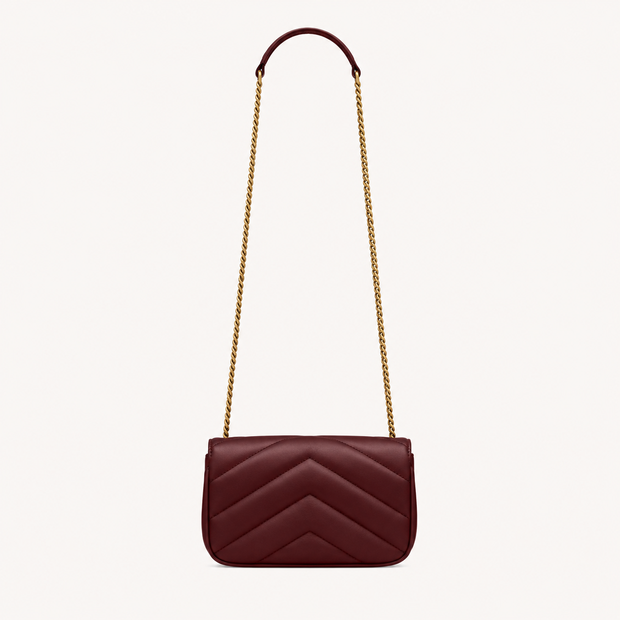 Saint Laurent Sac Loulou Mini Bordeaux