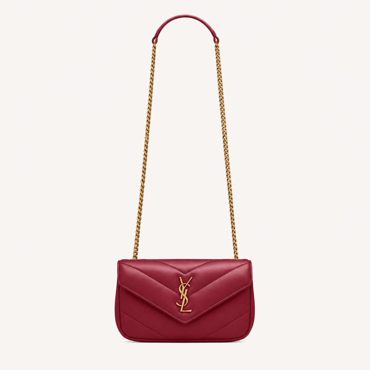 Saint Laurent Sac Loulou Mini Rouge