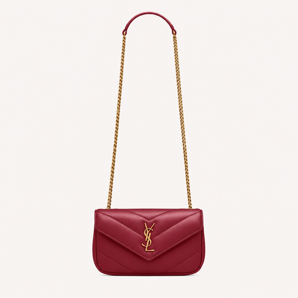Saint Laurent Sac Loulou Mini Rouge