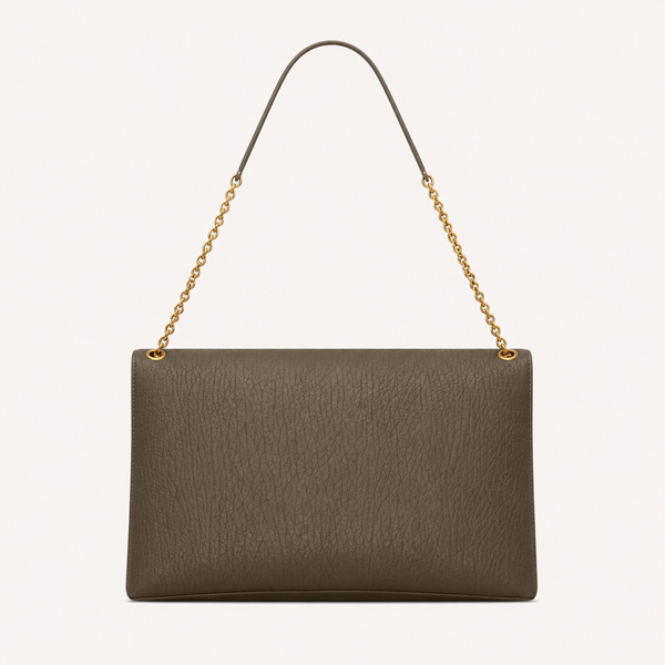 Saint Laurent Sac Cassandre Large à Chaîne Kaki