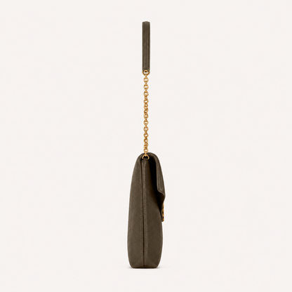 Saint Laurent Sac Cassandre Large à Chaîne Kaki