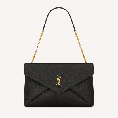 Saint Laurent Sac Cassandre Large à Chaîne Noir