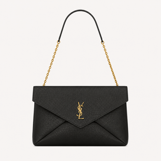 Saint Laurent Sac Cassandre Large à Chaîne Noir