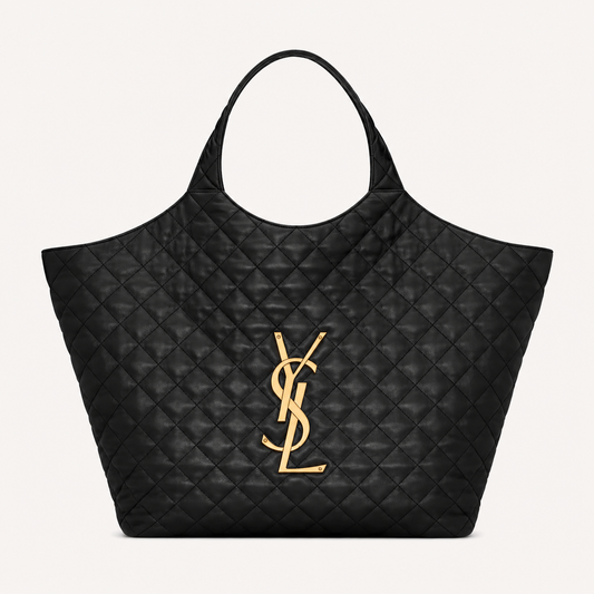 Saint Laurent Sac Icare Medium Nappa Matelassé Noir