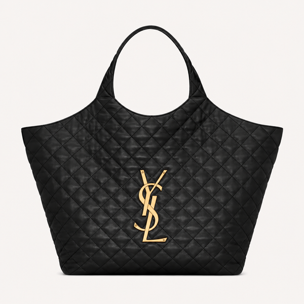 Saint Laurent Sac Icare Medium Nappa Matelassé Noir