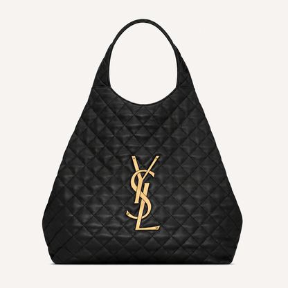 Saint Laurent Sac Icare Medium Nappa Matelassé Noir