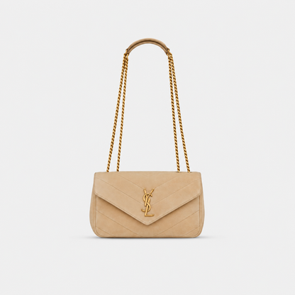 Saint Laurent Sac Loulou Small Suède Matelassé