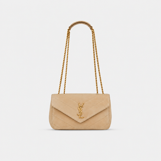 Saint Laurent Sac Loulou Small Suède Matelassé
