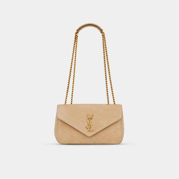 Saint Laurent Sac Loulou Small Suède Matelassé