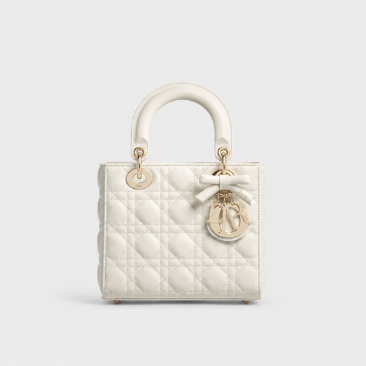 Dior Sac Lady Small Blanc à bandoulière