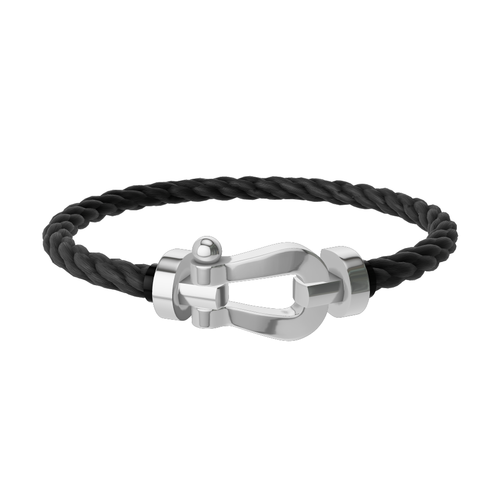 Fred - Bracelet Force 10 Or Blanc / Noir