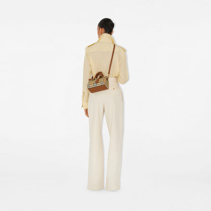 Burberry Mini sac bowling Check Marron