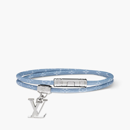 LV - Bracelet Monogram Double Tour Bleu