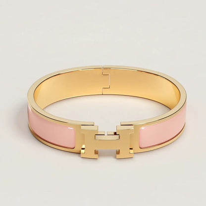 Hermès - Bracelet Clic H rose