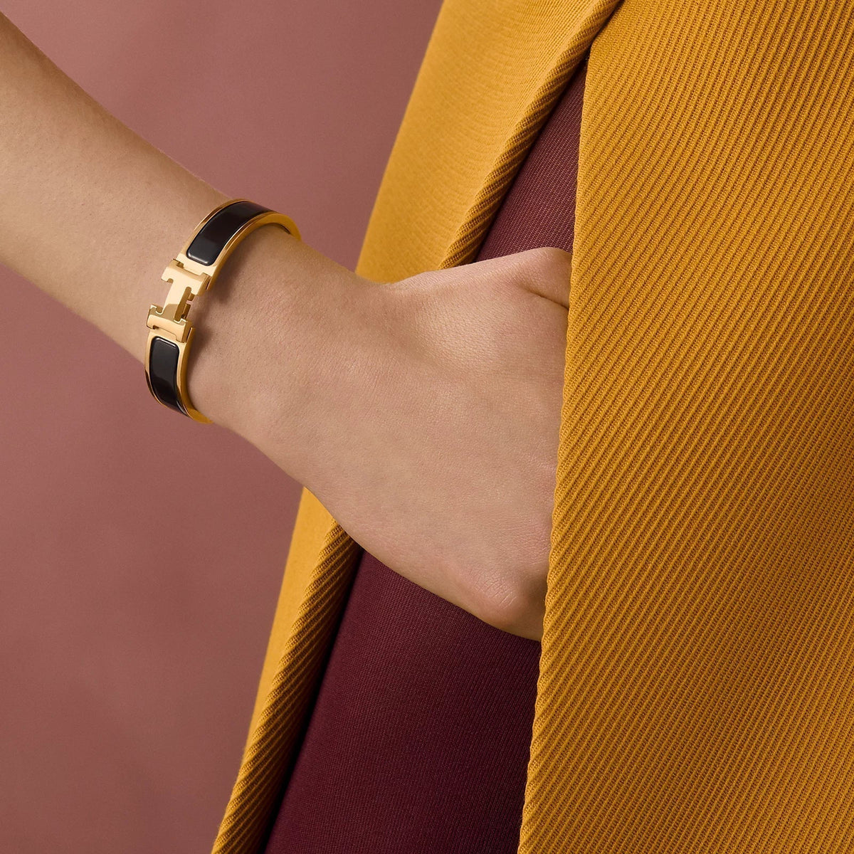 Clic H Bracelet Black