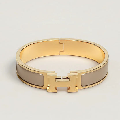 Hermès - Bracelet Clic H Marron Glacé