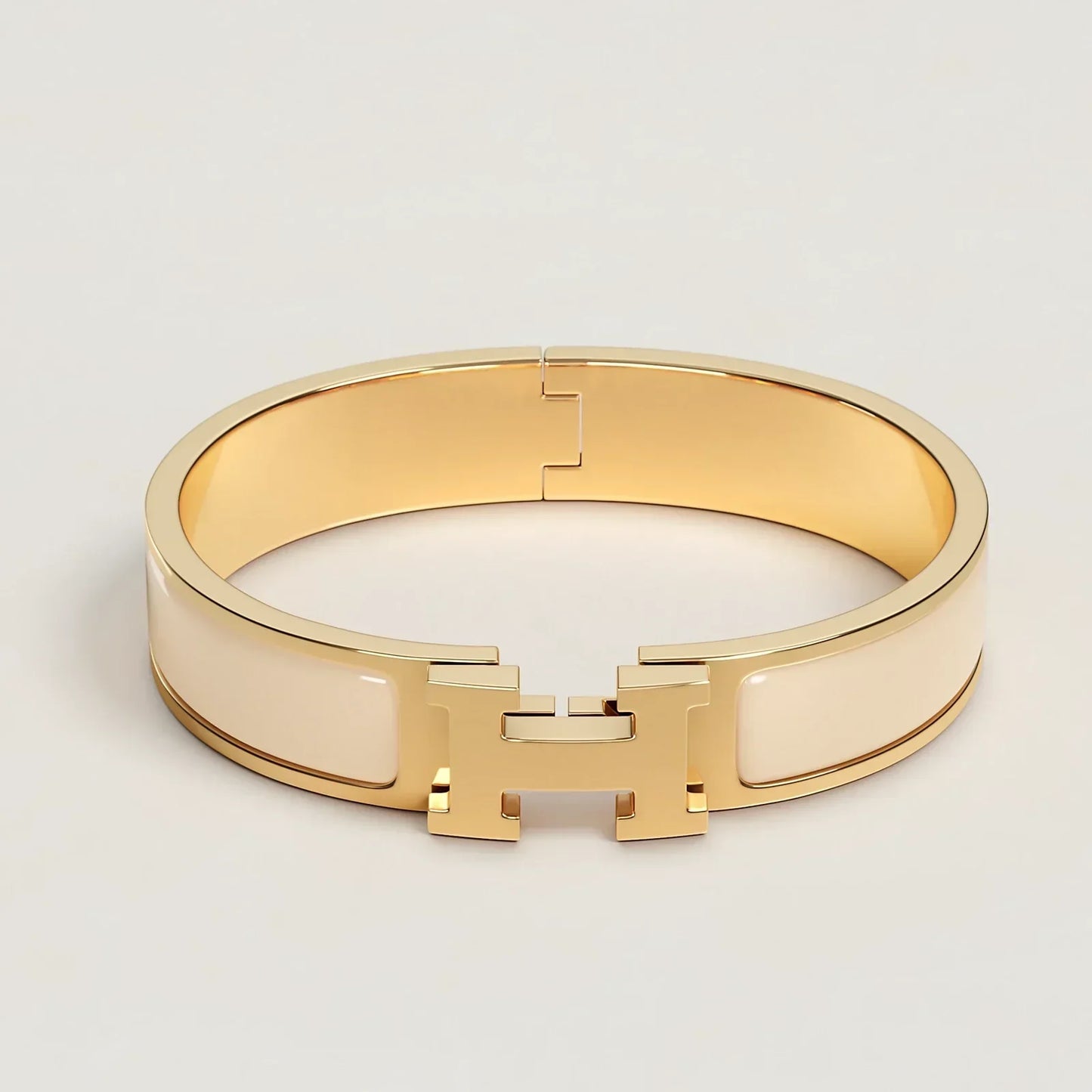 Hermès - Bracelet Clic H Crème