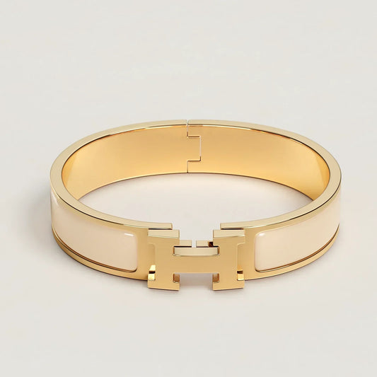 Hermès - Bracelet Clic H Crème