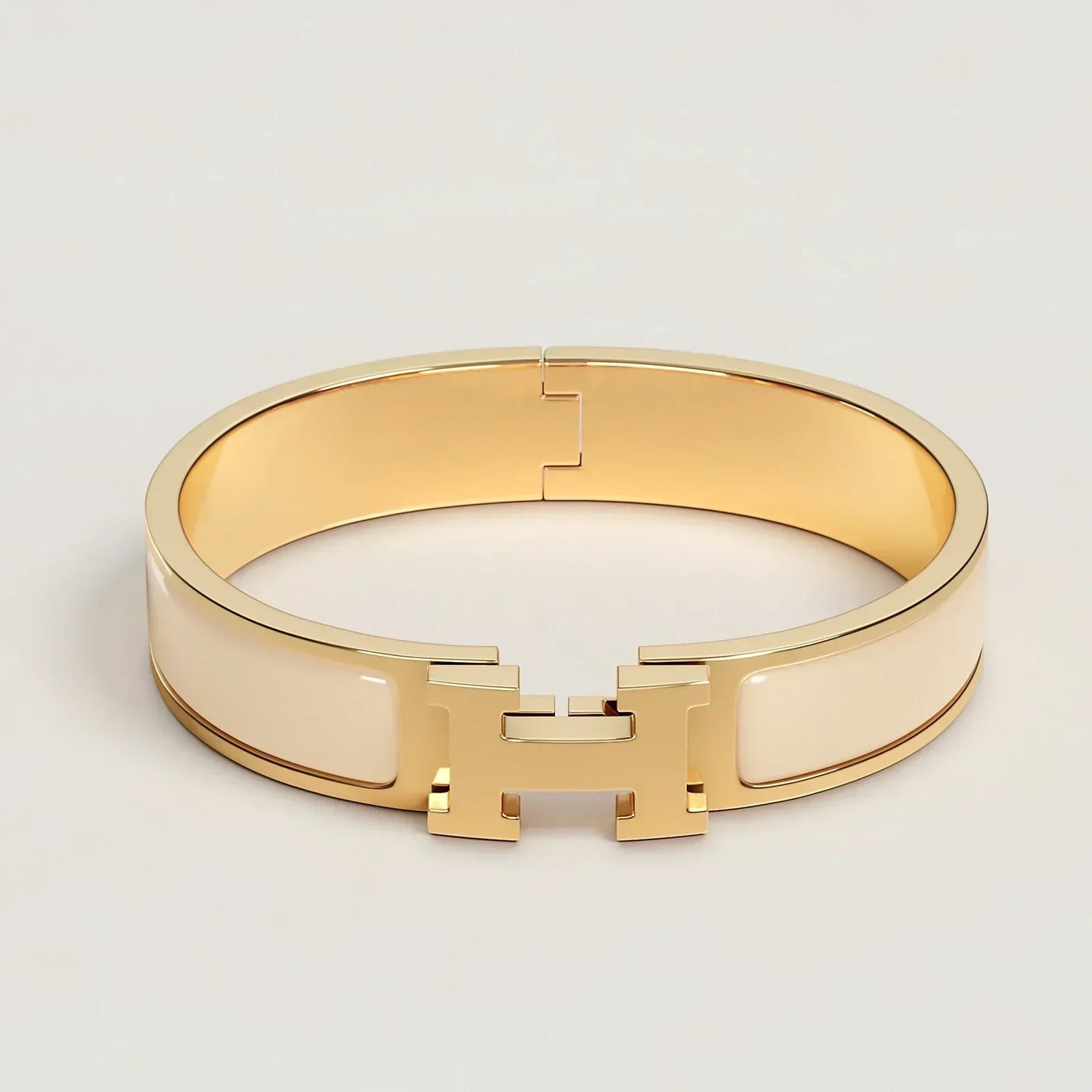 Hermès - Bracelet Clic H Crème