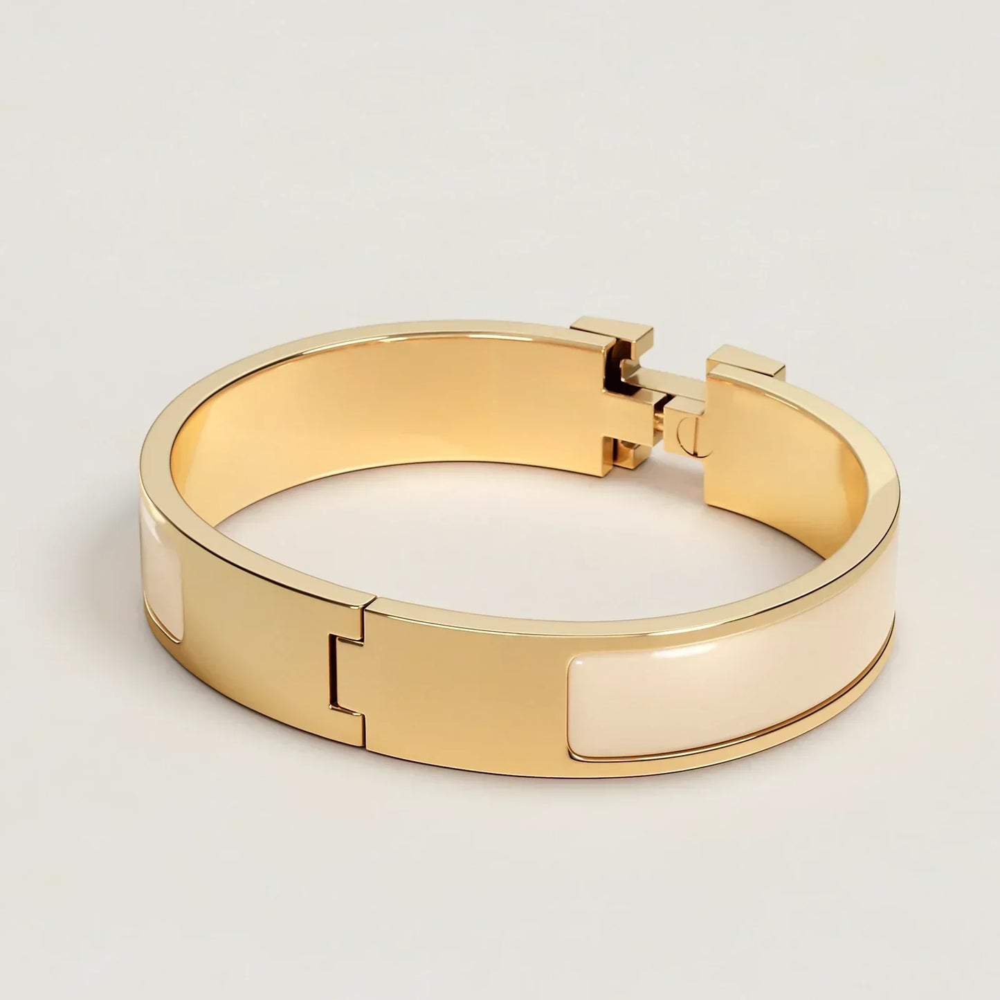 Hermès - Bracelet Clic H Crème