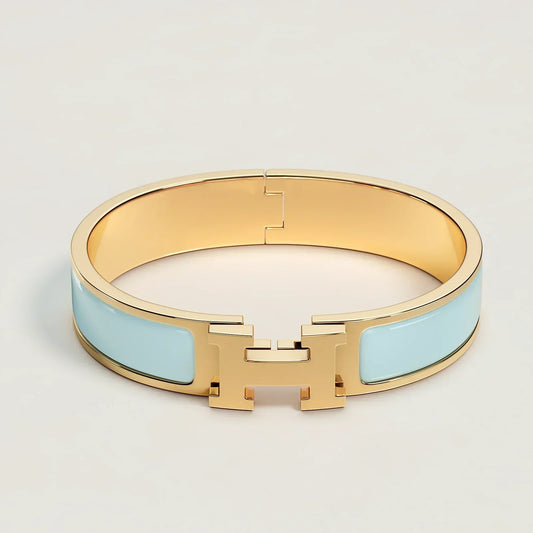 Hermès - Bracelet Clic H Bleu Polaire