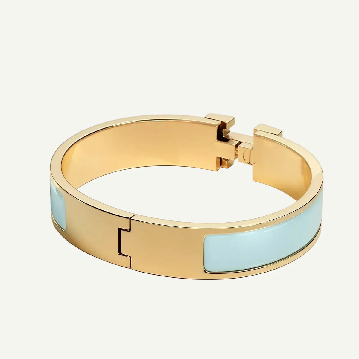 Hermès - Clic H Bracelet Polar Blue