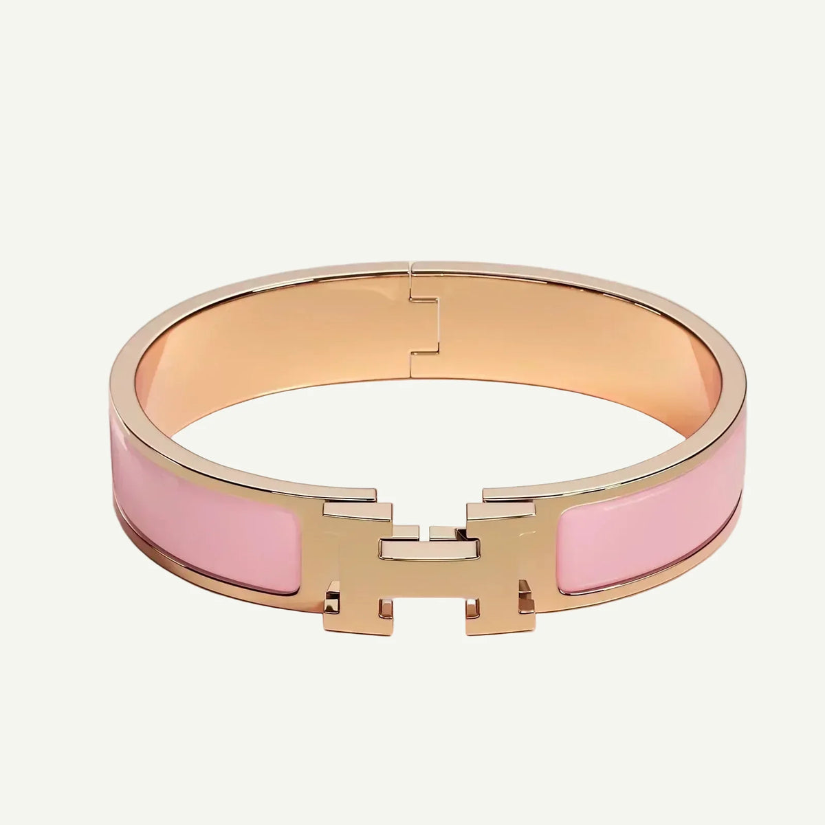 Hermès - Clic H Bracelet Rose Fever Rose Gold