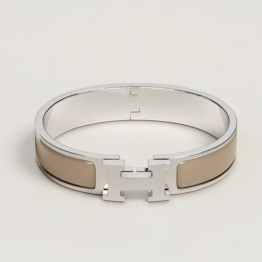 Hermès -  Clic H Bracelet Marron Glacé