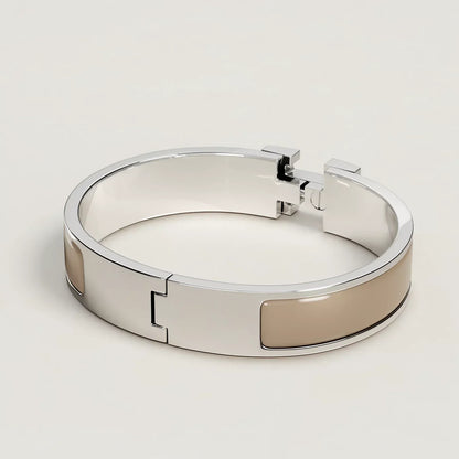 Hermès -  Clic H Bracelet Marron Glacé