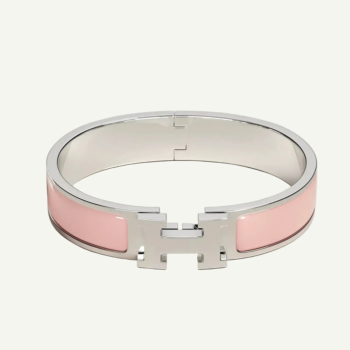 Hermès - Clic H Bracelet Candor Pink