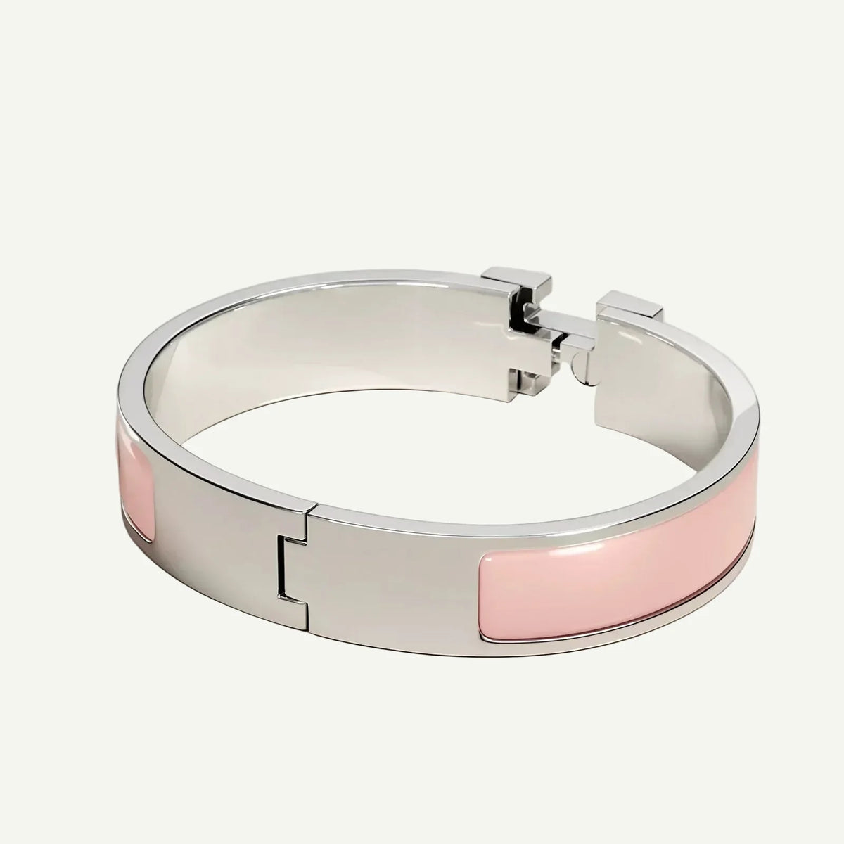 Hermès - Clic H Bracelet Candor Pink