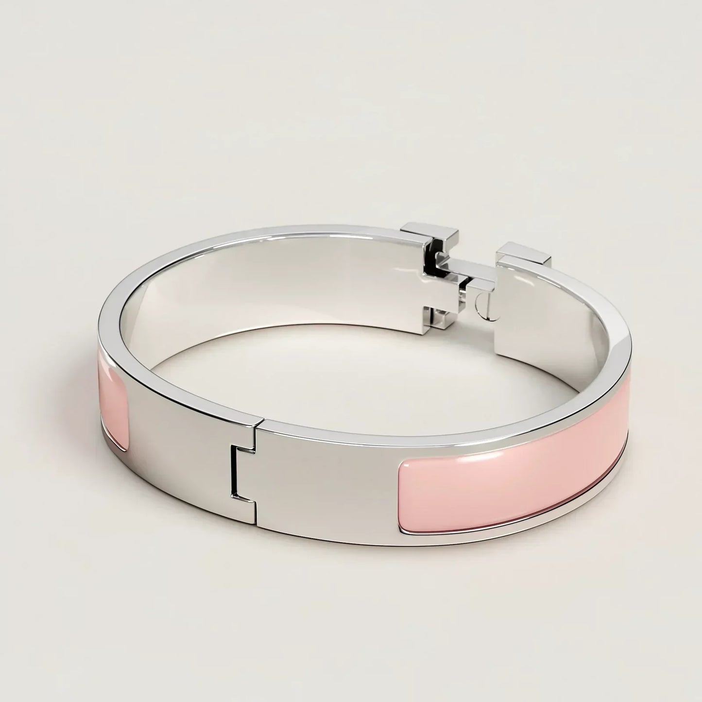 Hermès -  Clic H Bracelet Rose Candeur