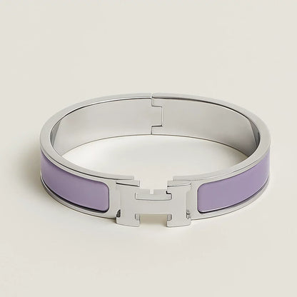 Hermès -  Clic H Bracelet Lilas