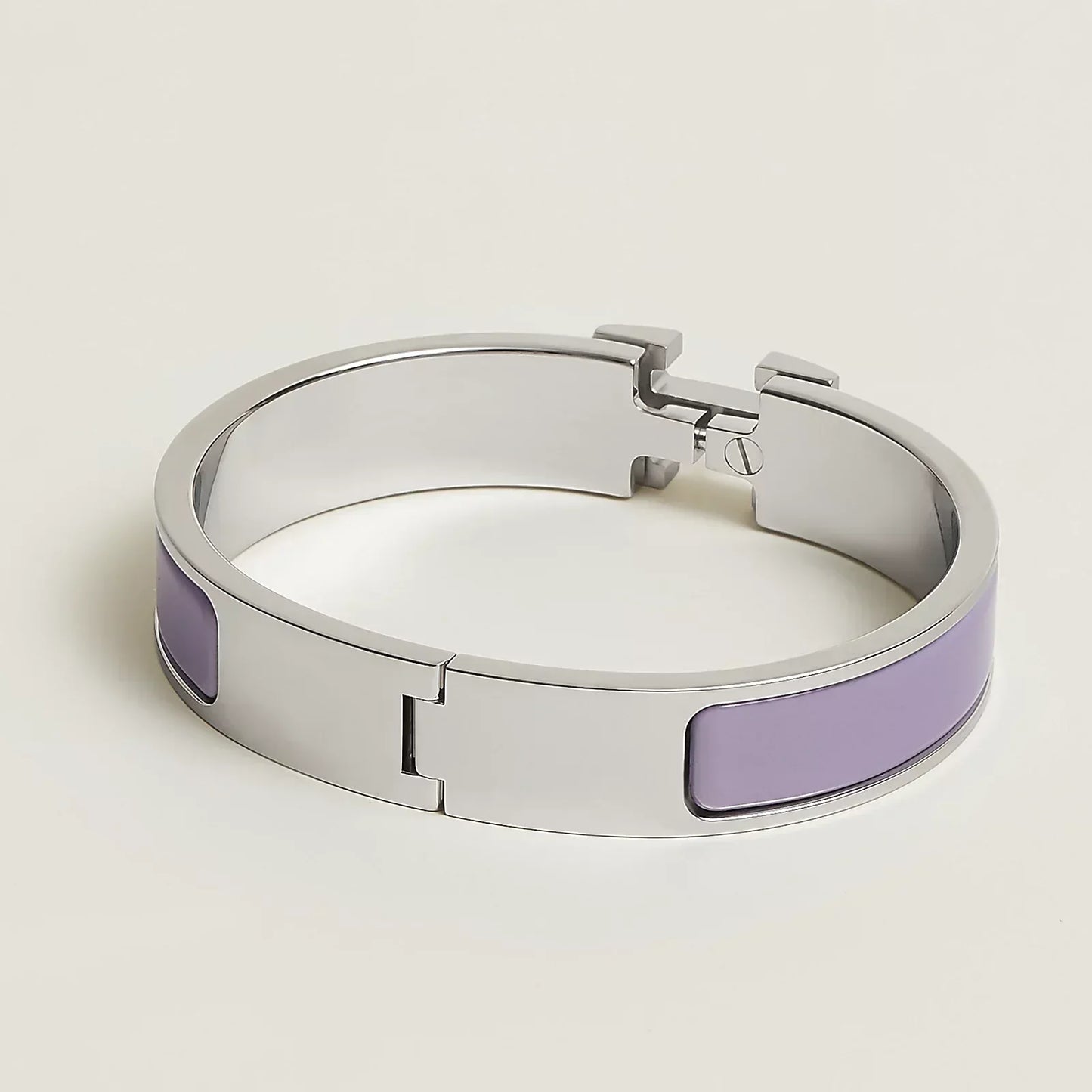 Hermès -  Clic H Bracelet Lilas