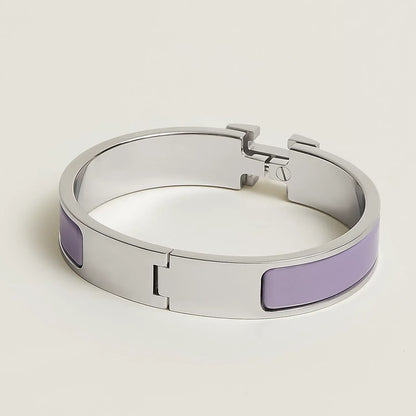 Hermès -  Clic H Bracelet Lilas