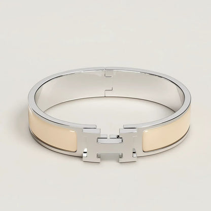 Hermès -  Clic H Bracelet Crème