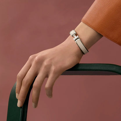 Hermès -  Clic H Bracelet Crème