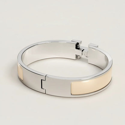 Hermès -  Clic H Bracelet Crème